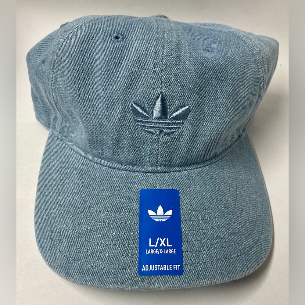 🆕 Adidas Unisex Denim Strapback Adjustable Fit Hat